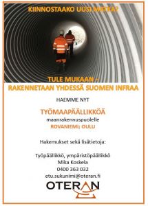 työpaikat-infra-Rovaniemi-Oulu