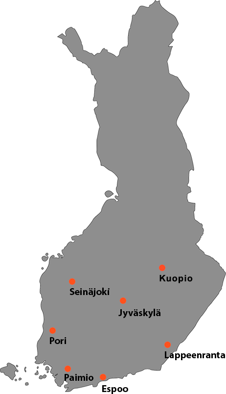 suomi-kartta-oteran-toimipisteet-kuopio - Oteran